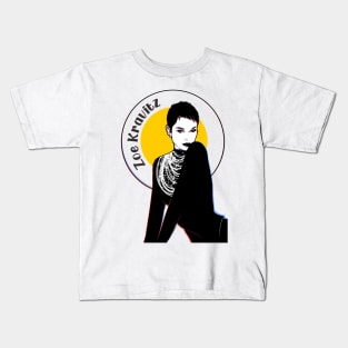 Zoe Kravitz Black and white Kids T-Shirt